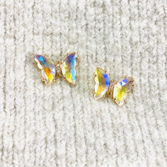 New Crystal Butterfly earrings - Picture 6 of 7